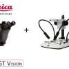 Leica Ivesta 3 gooseneck stand stereo microscope