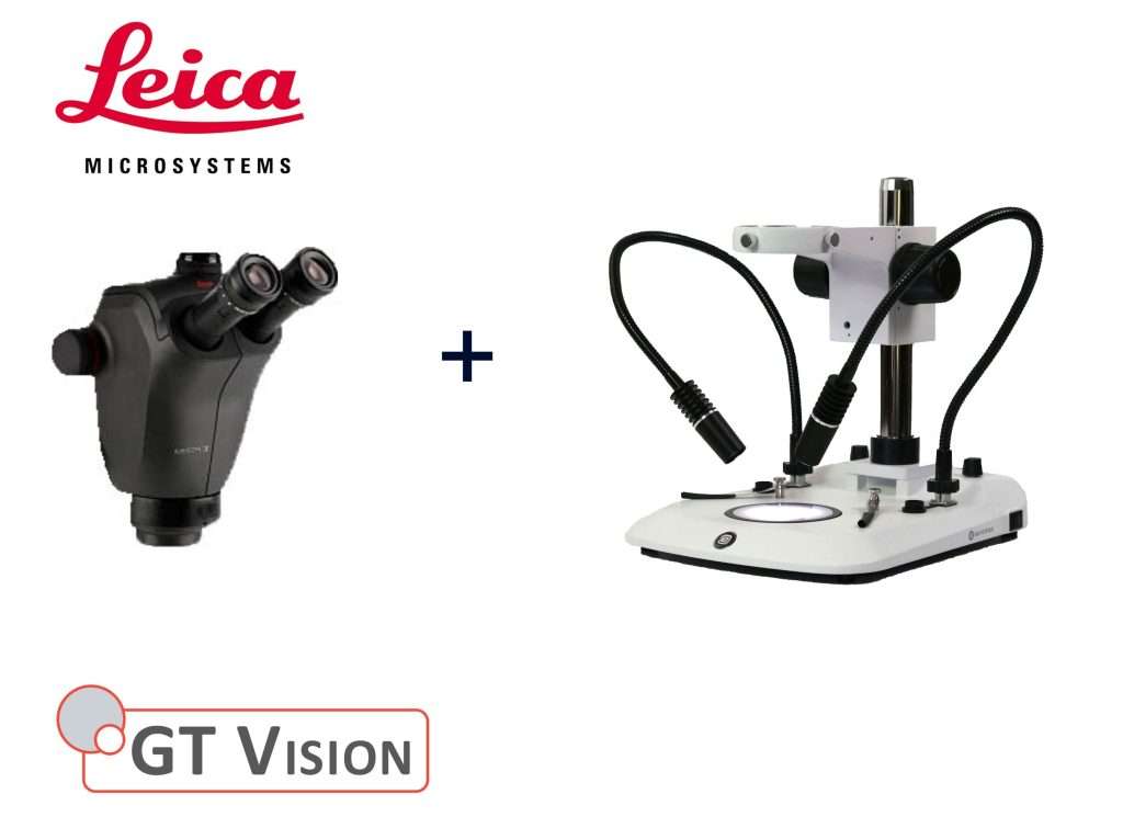 Leica Ivesta 3 gooseneck stand stereo microscope