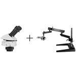 Leica M50 Stereomicroscope Trinocular on Articulated Arm Desk Stand