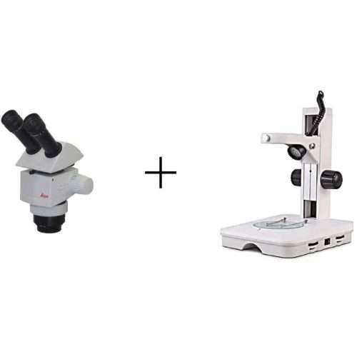 Leica M60 Stereomicroscope Binocular on Dual LED Track Stand