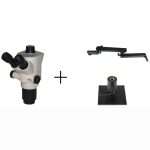 Leica S APO Stereo Zoom Microscope on Articulated Arm Stand with Table Mount