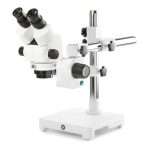 StereoBlue EVO stereomicroscope binocular 5x-55x zoom magnification boom arm stand