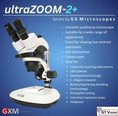 ultraZOOM-2+ stereozoom microscope