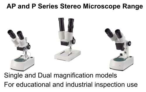 AP and P series stereo microscopes